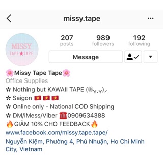 [ORDER] Washi tape đủ loại