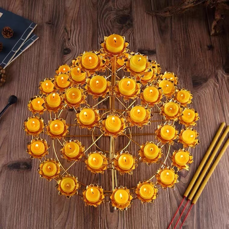 [PBMC]Đế nến hoa sen 49 ngọn HK (DJ08) (Chiếc)