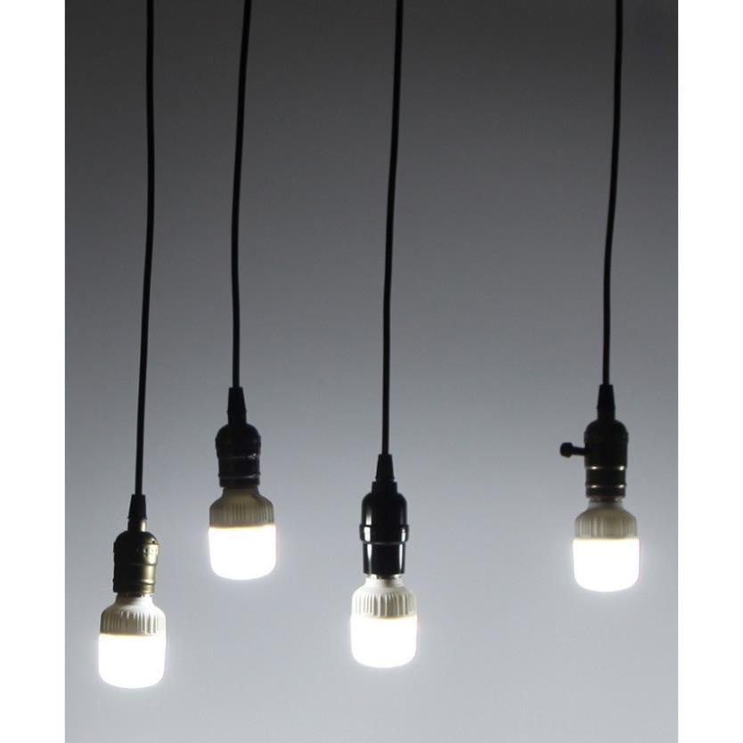 Bộ 8 dèn thả cổ điển Vintage bóng đèn led búp trụ 5w