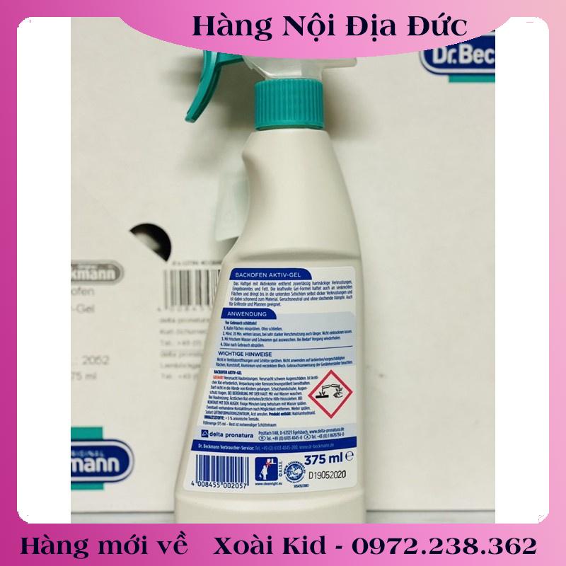 Dung dịch tẩy rửa vệ sinh lò vi sóng, lò nướng, nồi chiên không dầu DrBeckmann -Nội địa Đức Bill