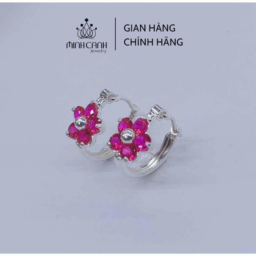 Bông Tai Bạc Trẻ Em Hình Bông Hoa - Minh Canh Jewelry