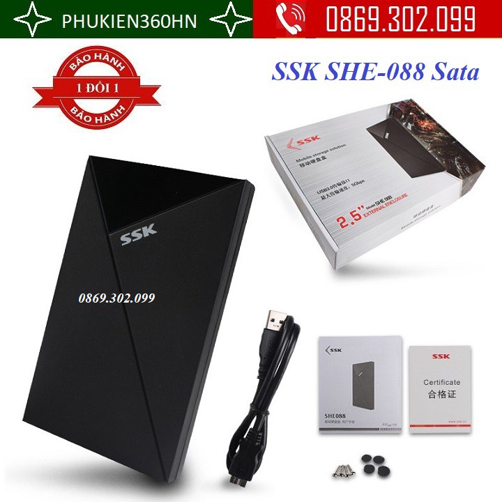 Box HDD SSK SHE-088 Sata 2.5 usb 3.0
