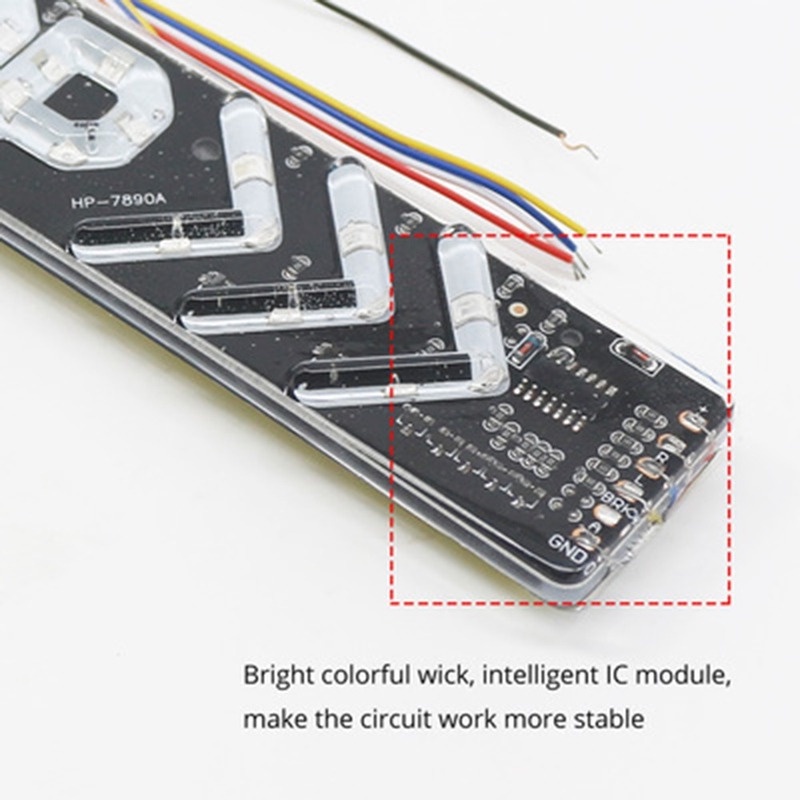 Thanh đèn LED OM nhấp nháy dùng làm đèn báo dừng /  xe máy đèn phanh / đèn rẽ / đèn hậu 12V xe máy