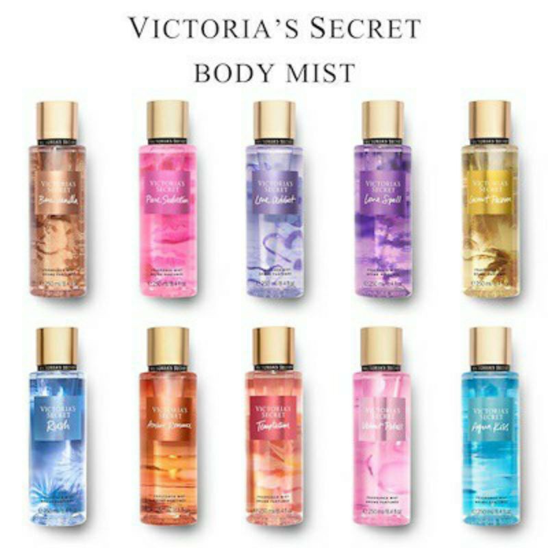 [Victoria’s Secret] - Xịt thơm Body Mist Chuẩn Auth nhiều mùi cơ bản