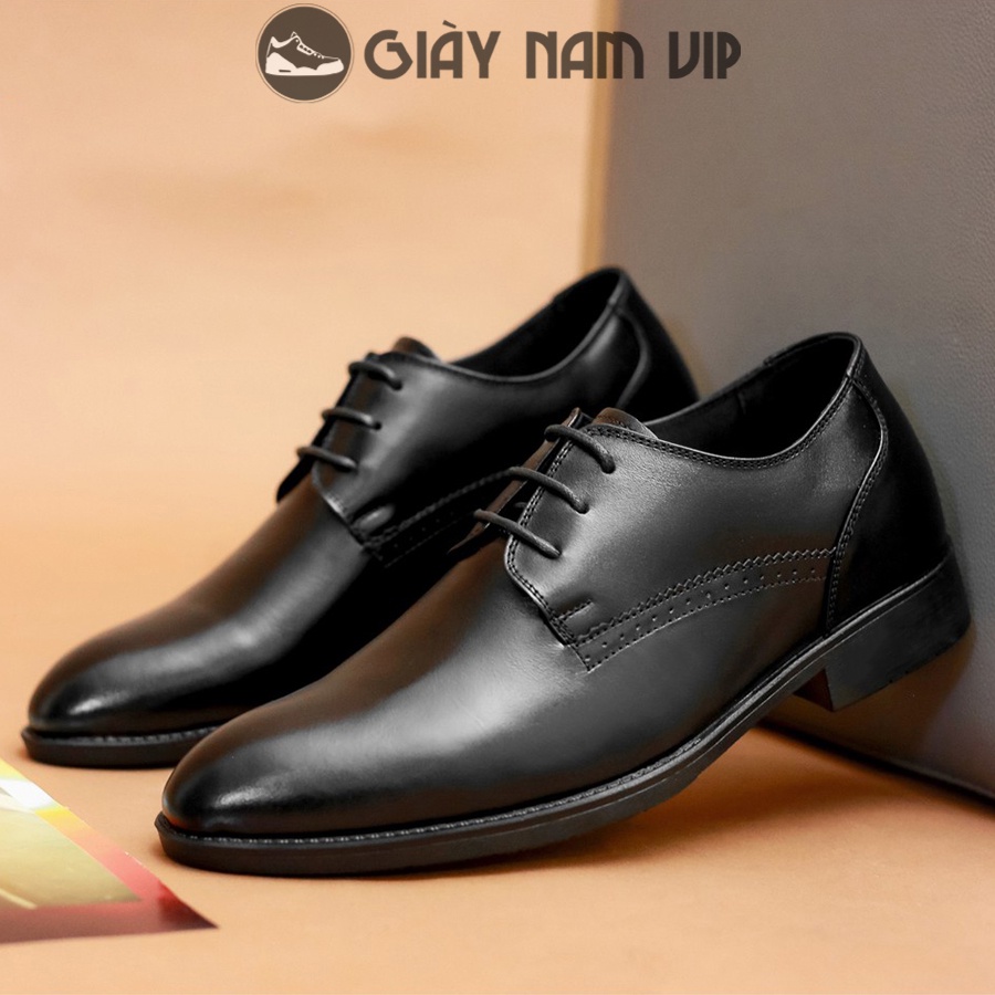 Giày Nam Tăng Chiều Cao Đen Da Bò Đẹp GIAYNAMVIP Giày Công Sở Nam Cao Cấp Chính Hãng GD36