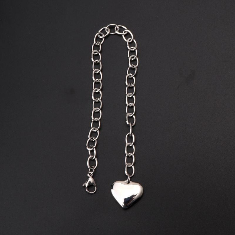 Vòng tay dây xích bằng thép không gỉ phối mắc xích thời trang