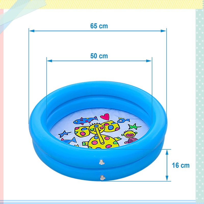 Bể bơi Bơm Hơi Hình Tròn Thiết Kế Gấp Gọn Tiện Dụng Cho Bé