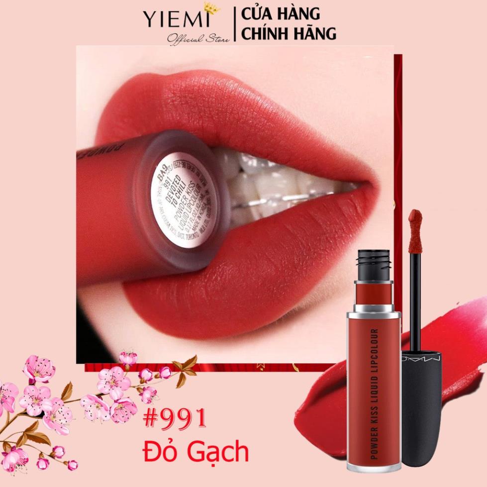 Son MAC POWDER KISS LIQUID LIPCOLOUR.  BAO CHECK CODE CHECK MÃ, BILL ĐẦY ĐỦ 👄