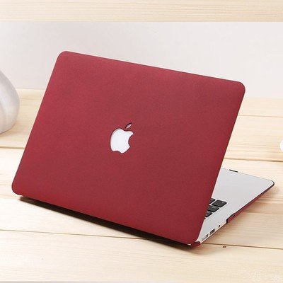 Case ,Ốp Macbook Màu  Đỏ Đô (Nhám) (Tặng Kèm Nút Chống Bụi + Bộ kẹp chống gãy sạc)