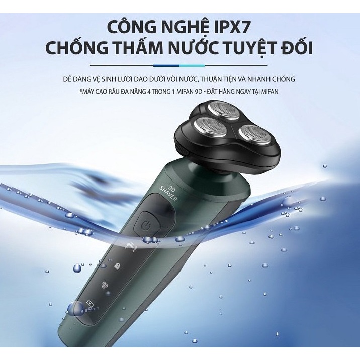 Máy Cạo Râu Đa Năng 9D Shaver Cao Cấp Thế Hệ Mới 2022 - Máy Cạo Râu 4 in 1 ( Cạo Râu,Tông Đơ,Massage Mặt,Tỉa Lông Mũi)