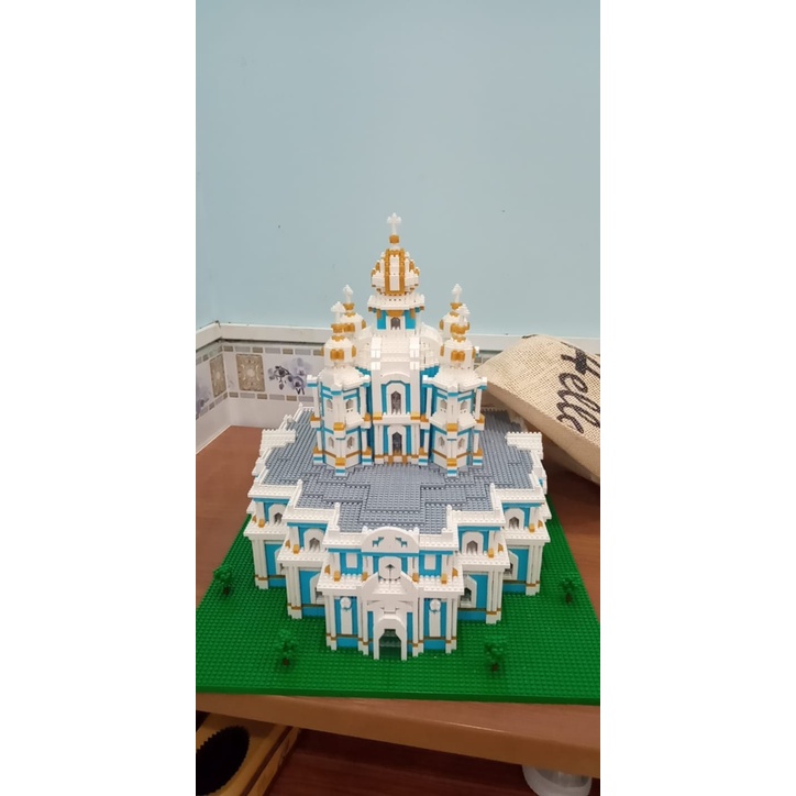 Bộ xếp hình trẻ em hình tu viện Smolny - Lego rèn luyện trí thông minh cho trẻ - Sunny