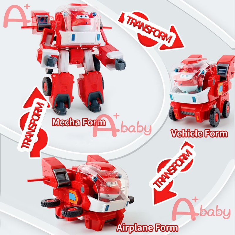 Super Wings Đồ chơi robot biến hình vui nhộn kích thước 18cm