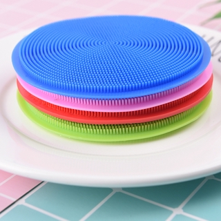 Miếng Rửa Chén Hình Tròn Bằng Silicon