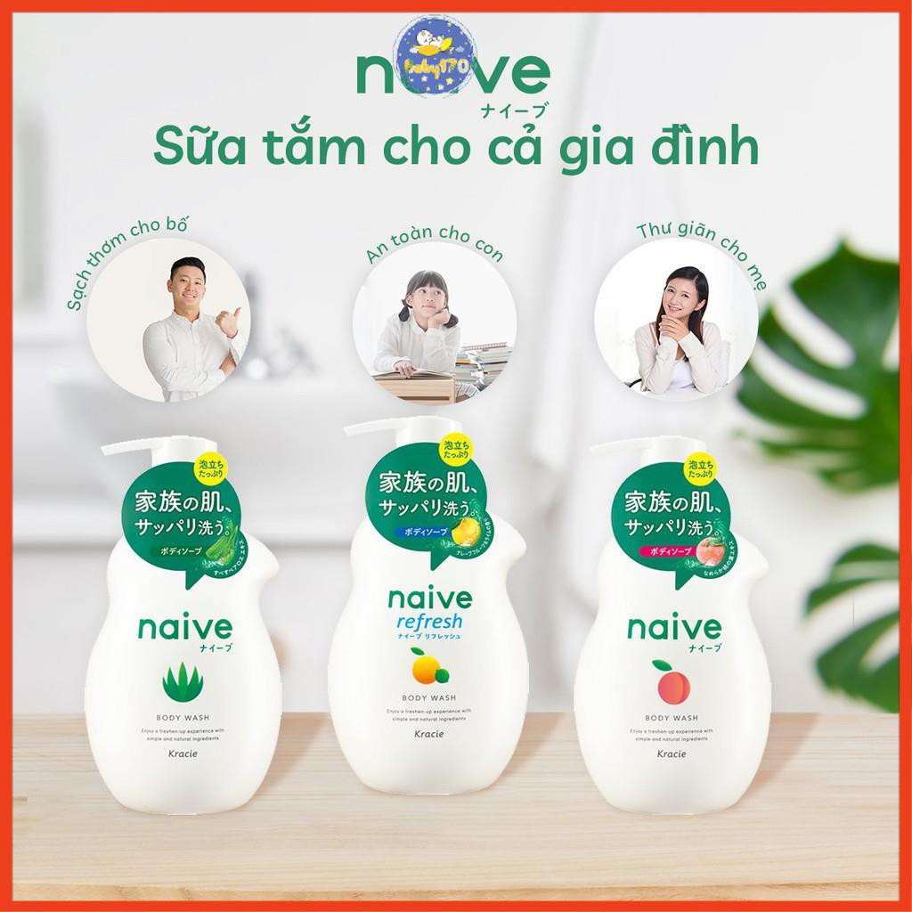 Sữa tắm Navie Kracie - hương chanh/lá đào/lô hội