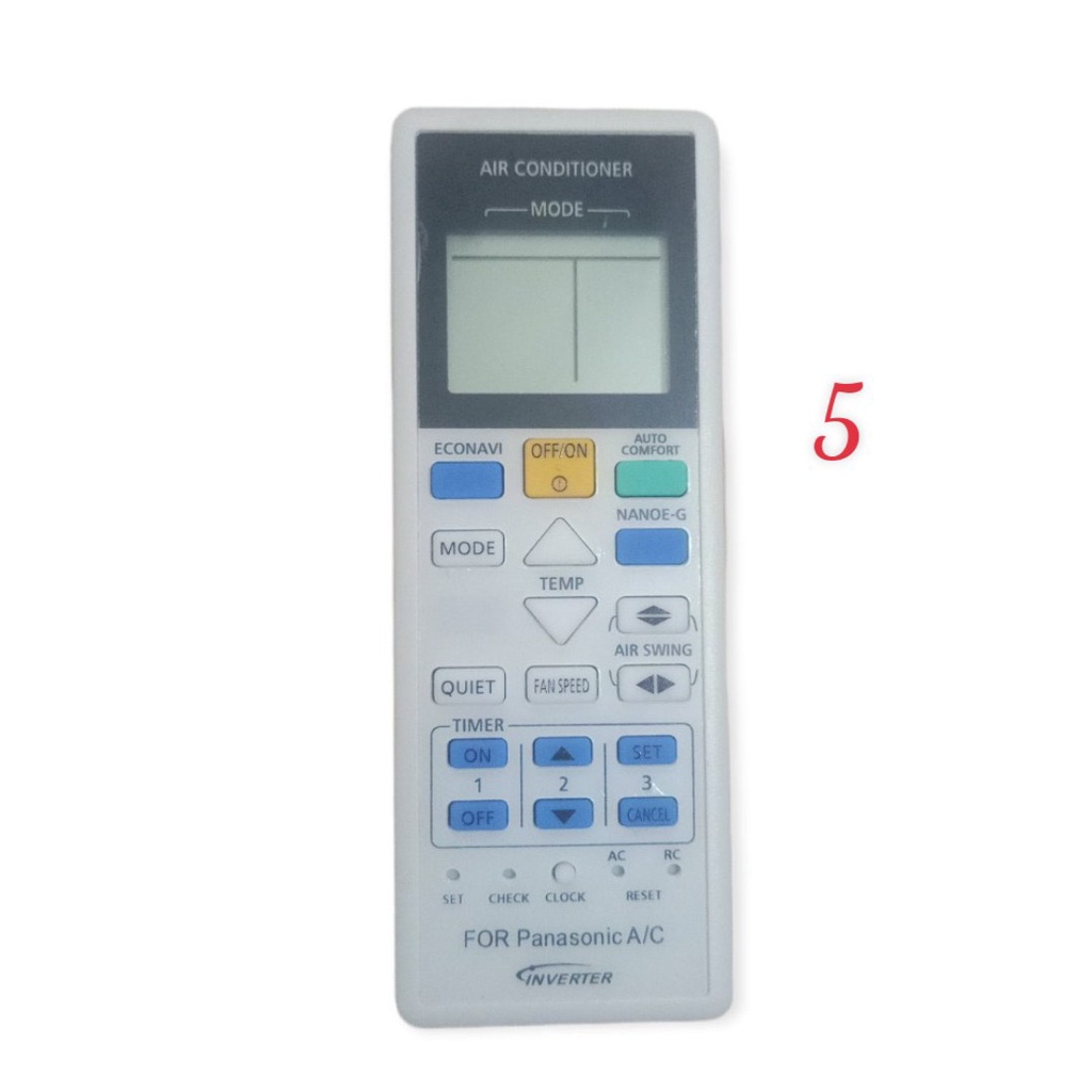 Điều khiển máy lạnh Panasonic nhiều loại  / Remote máy lạnh Panasonic