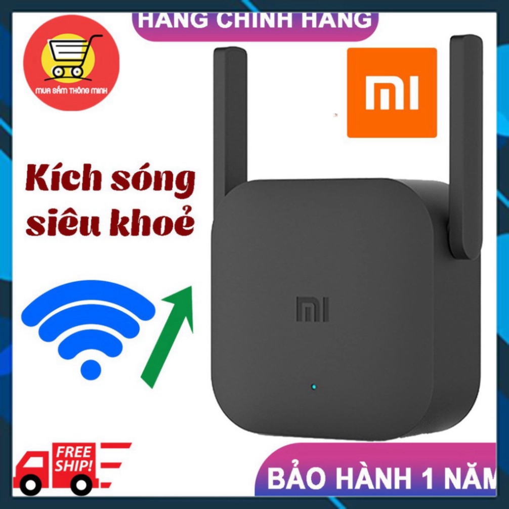 SALE KỊCH SÀN [SÓNG SIÊU KHOẺ] Kích sóng Wifi Xiaomi Mi 2 Râu Repeater Pro – HÀNG CHÍNH HÃNG GIÁ TỐT NHẤT