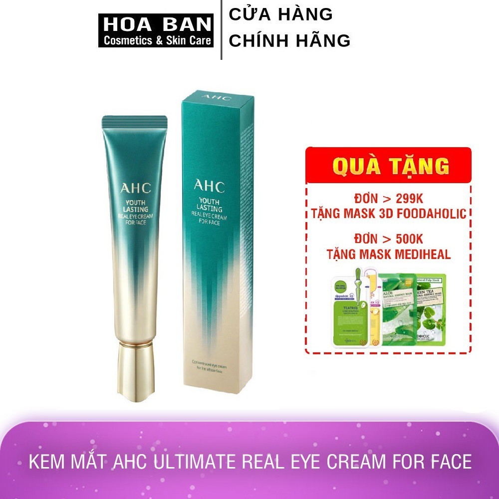 Kem Mắt AHC Ageless Real Eye Cream For Face 12ml &30ml