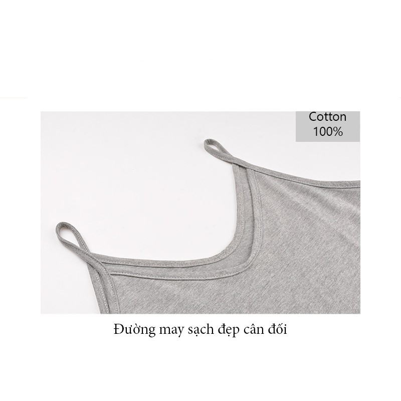 Váy thun 2 dây cotton dáng suông dài thoáng mát và năng động by Liola.thietke
