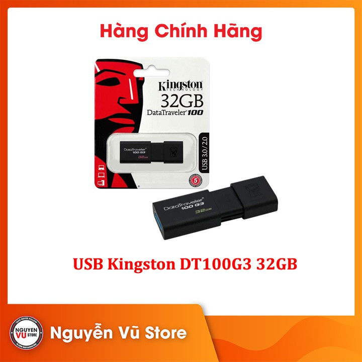 USB Kingston DT100G3 32GB 3.0 - Hàng Chính Hãng | BigBuy360 - bigbuy360.vn