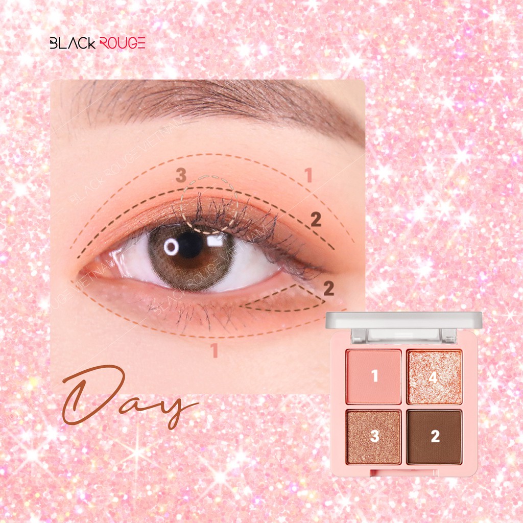 Phấn Mắt Khóa Màu Black Rouge Crystal Heart Lock Shadow 1 30,6g | BigBuy360 - bigbuy360.vn