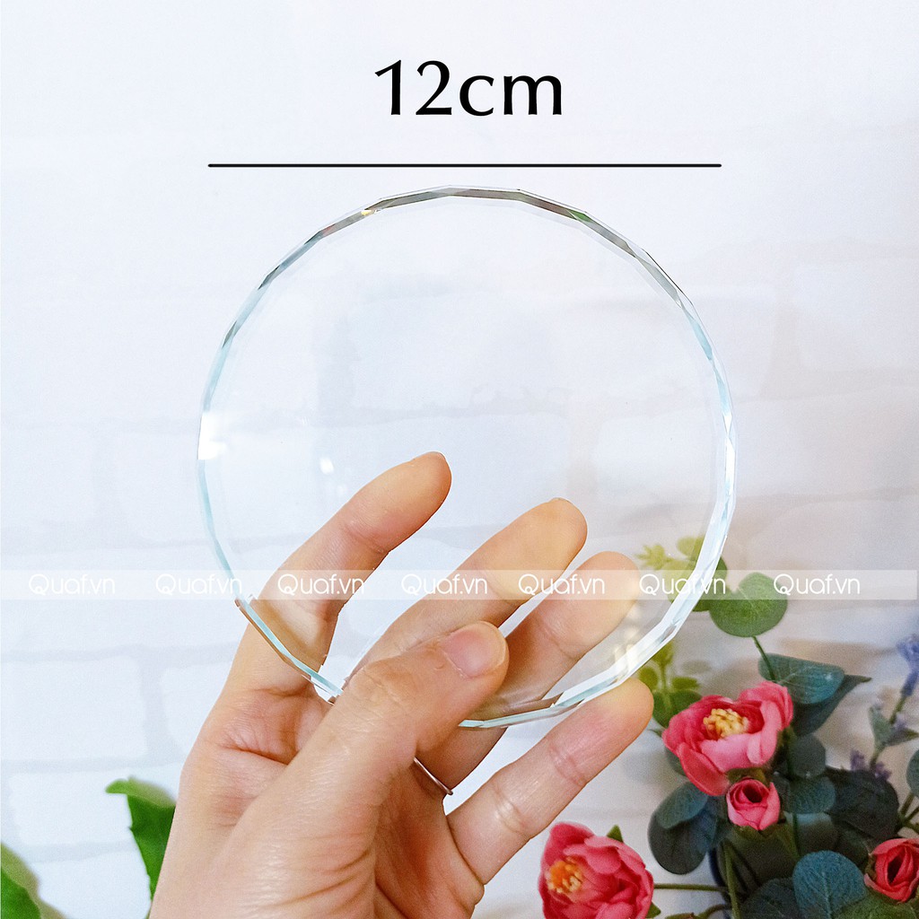 Phôi Pha Lê Tròn - Dùng In UV, Khắc Laser