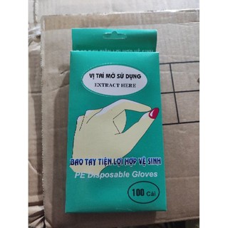 Hộp găng tay nilon dùng 1 lần