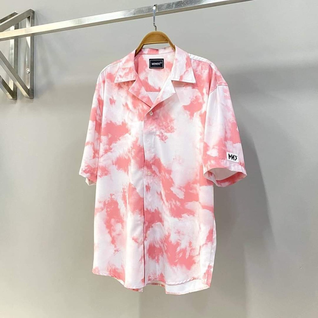 Áo sơ mi tay ngắn Vân Mây Cloud mede nam nữ Tay Ngắn [ Form UNISEX ] | BigBuy360 - bigbuy360.vn