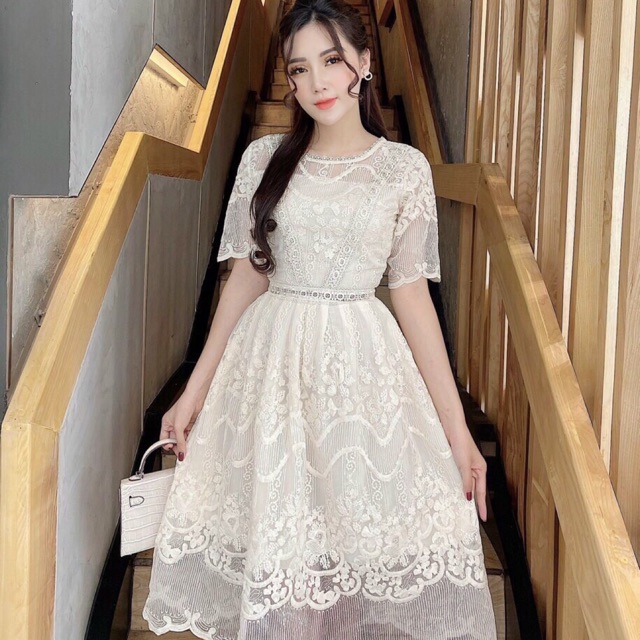 Đầm ren công chúa tiệc 💜💜
