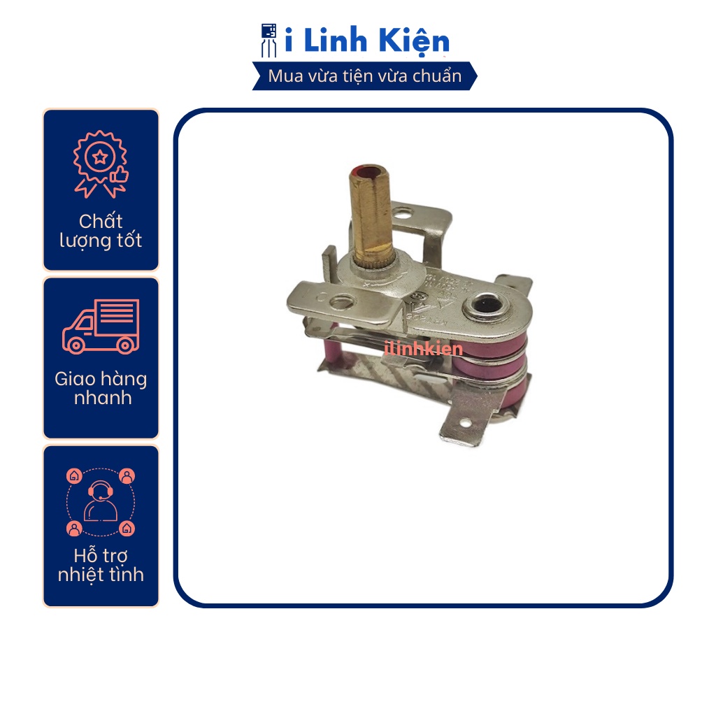 Rơ le nhiệt , rơ le lưỡng kim 2 tai bắt vít dùng cho kim lò nướng , nồi cơm , nồi áp suất.