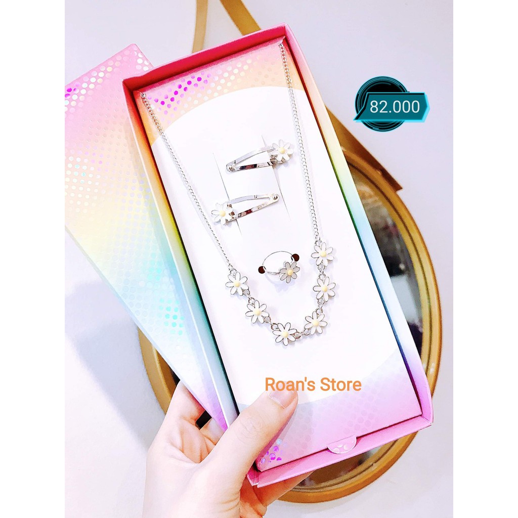 Hộp trang sức hoa Cúc Họa Mi [MS1004] - GIẢM GIÁ