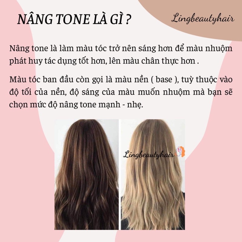 Thuốc nâng tone, nâng nền tóc