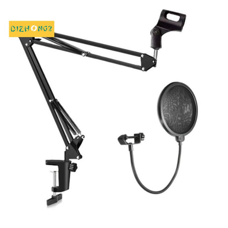 Bộ giá đỡ micro dạng đứng và tấm chắn micro giảm tạp âm khi phát radio phòng thu cho Samson Snowball