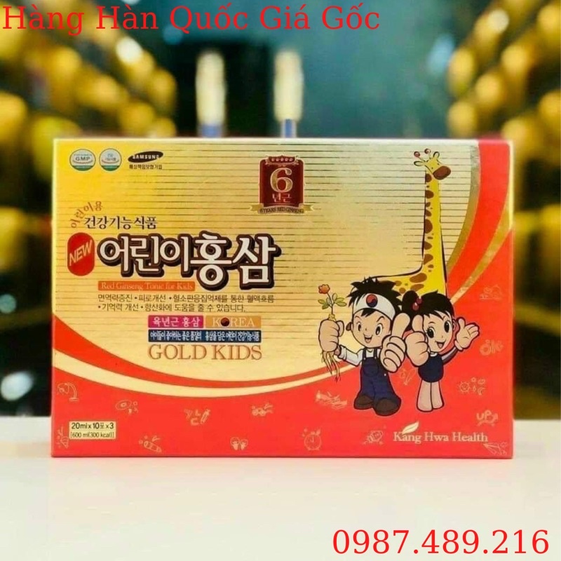 Hồng sâm baby hươu cao cổ gold kid Hàn Quốc date 2023, trumsihanghanquoc