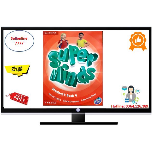 Bản đẹp Super Mind Starter - 6 (chọn 1 tùy ý từ Starter đến 6)