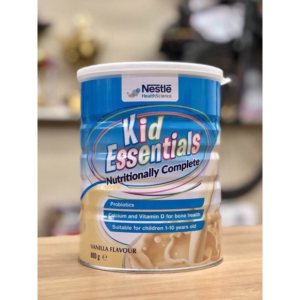 Sữa Tăng Cân Kid Essentials Hàng Nội Địa Úc Lon 800g Cho Bé Từ 1-10 tuổi (Date T6.2022)