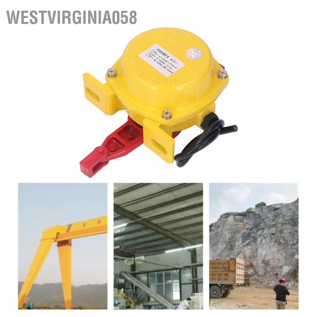 Có thể bán buôn Công tắc dây kéo 2 chiều đai bảo vệ IP65 Băng tải dừng khẩn cấp giới hạn bằng hợp kim nhôm 24‑380V Westvirginia058 Hàng giao ngay