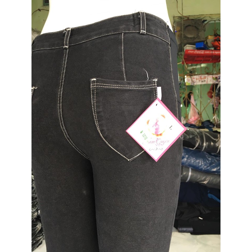 Quần bầu legging - Bò thật túi trái đào siêu hót