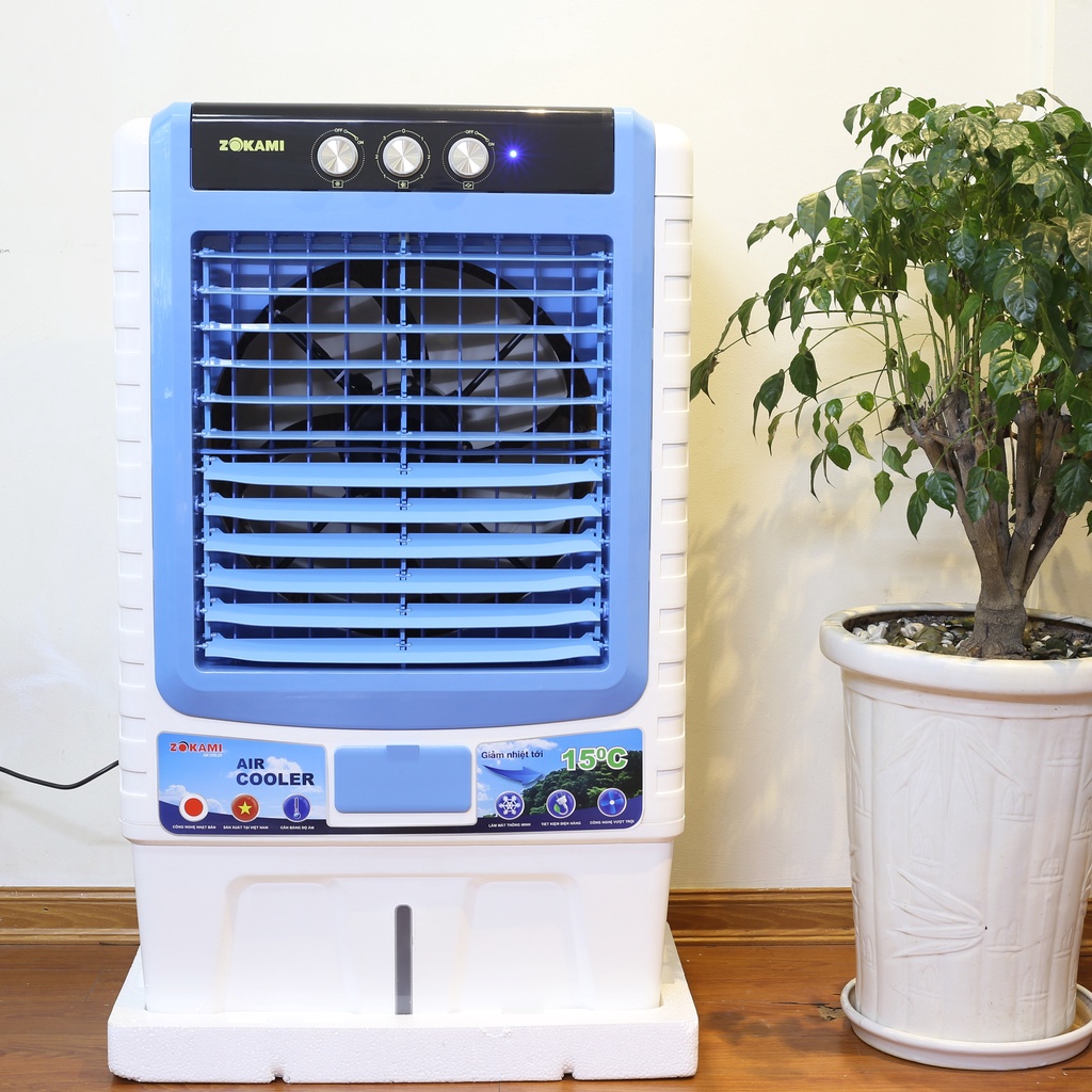Quạt hơi nước 45L NHẬT BẢN  ZOKAMI - ZKM - 555  Cao cấp điều hòa không khí Chính Hãng cao cấp có video thực tế