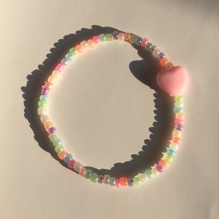 Vòng hạt cườm pastel nhiều màu