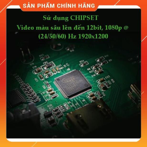 [CHÍNH HÃNG] Bộ chia HDMI 1 ra 2 Ugreen 40201 hỗ trợ 1.4v, 3D chất lượng cao