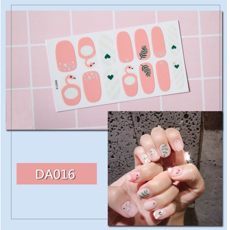 Dán Móng Tay | Nail Sticker 3D Chống Thấm Nước Tặng Dũa [ DA001-DA082 ]