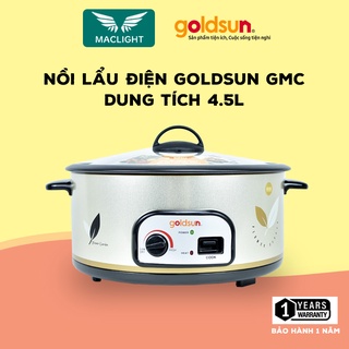 Nồi lẩu điện đa năng goldsun gmc3001 dung tích 4.5l | công suất 1600w, bảo hành 12 tháng