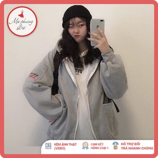Áo khoác nỉ ulzzang unisex đôi nam nữ[Có ảnh Thật