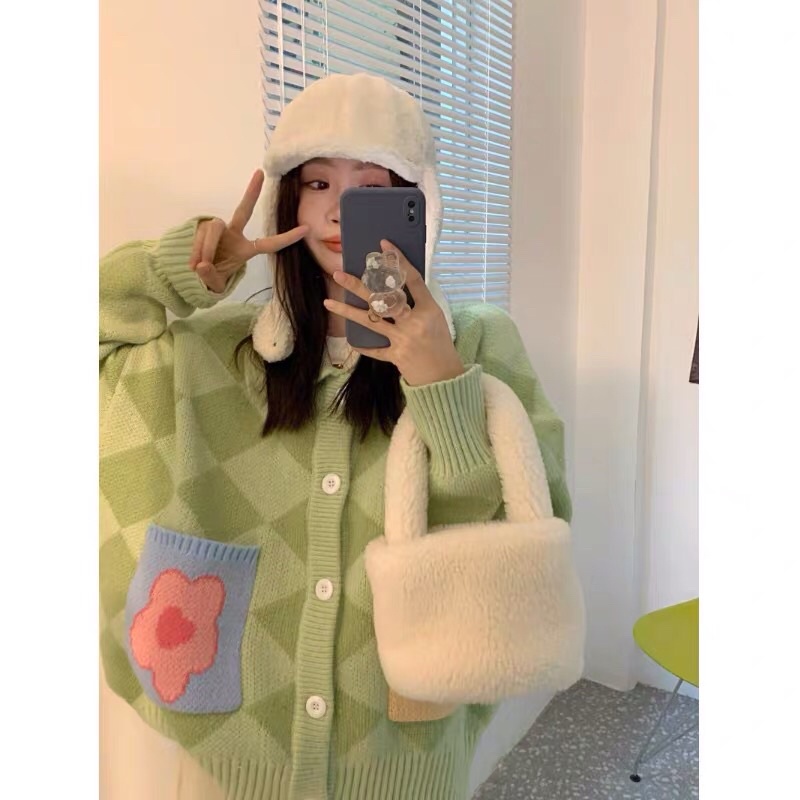 Áo Cardigan Len Ulzzang Style