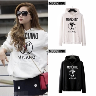 Áo hoodie dài tay in chữ moschino c09318