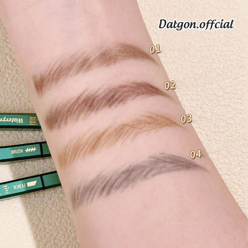 Chì Kẻ Mày 2 Đầu XiXi Chính Hãng Bền Màu Lâu Trôi Chống Nước D394