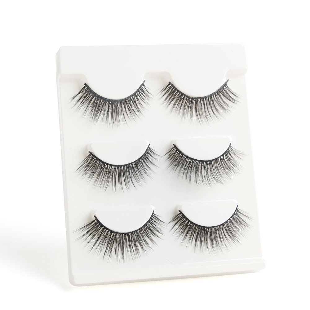 Set 3 cặp lông mi giả MAGEFY thủ công 3D mềm sợi tơ và có độ cong sẵn giúp trông tự nhiên