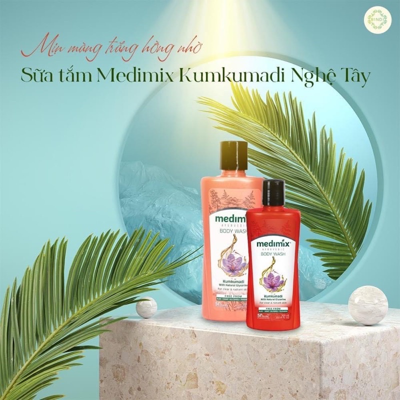 [Sale Date10.2023] 300ml Sữa Tắm Medimix loại bỏ mụn lưng và thâm nám - Medimix Nghệ tây