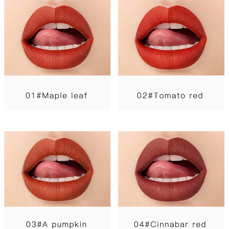 Son Môi Màu Nhung Lì Lâu Trôi Không Thấm Nước Thời Trang Cho Nữ