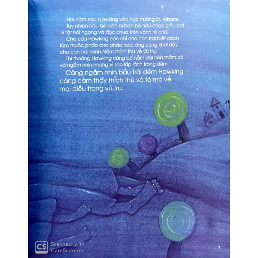 Sách - Truyện Kể Về Những Người Nổi Tiếng: Stephen Hawking - Nhà Vật Lí Học Lỗi Lạc - NXB Kim Đồng